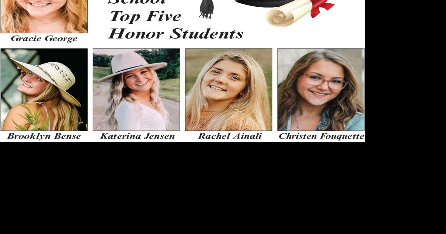 Upsala High School names top five honor students for 2022 News