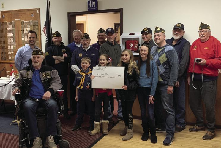 Greenwood students present check to Hamel VFW Free