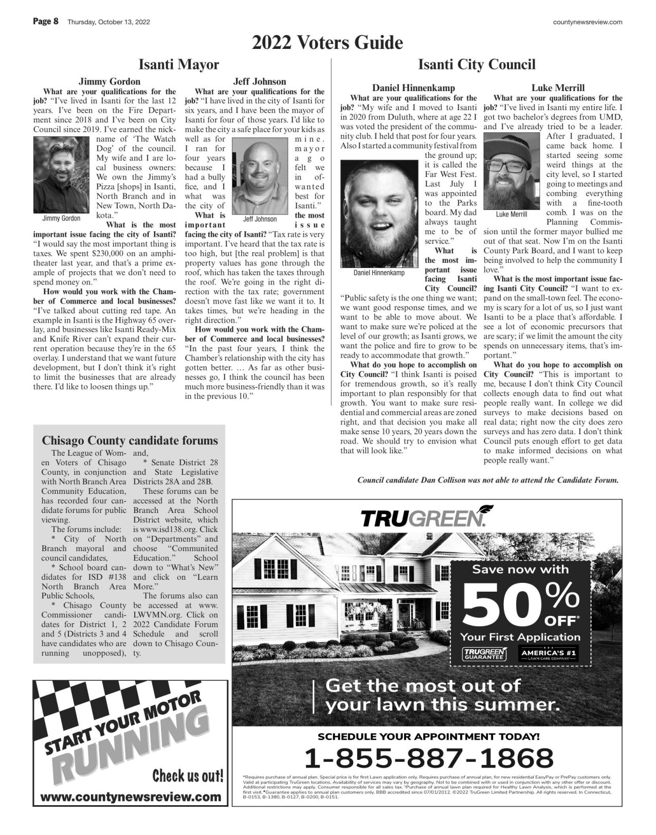 CNR VOTERS GUIDE Isanti Mayor, Isanti City Council Local News