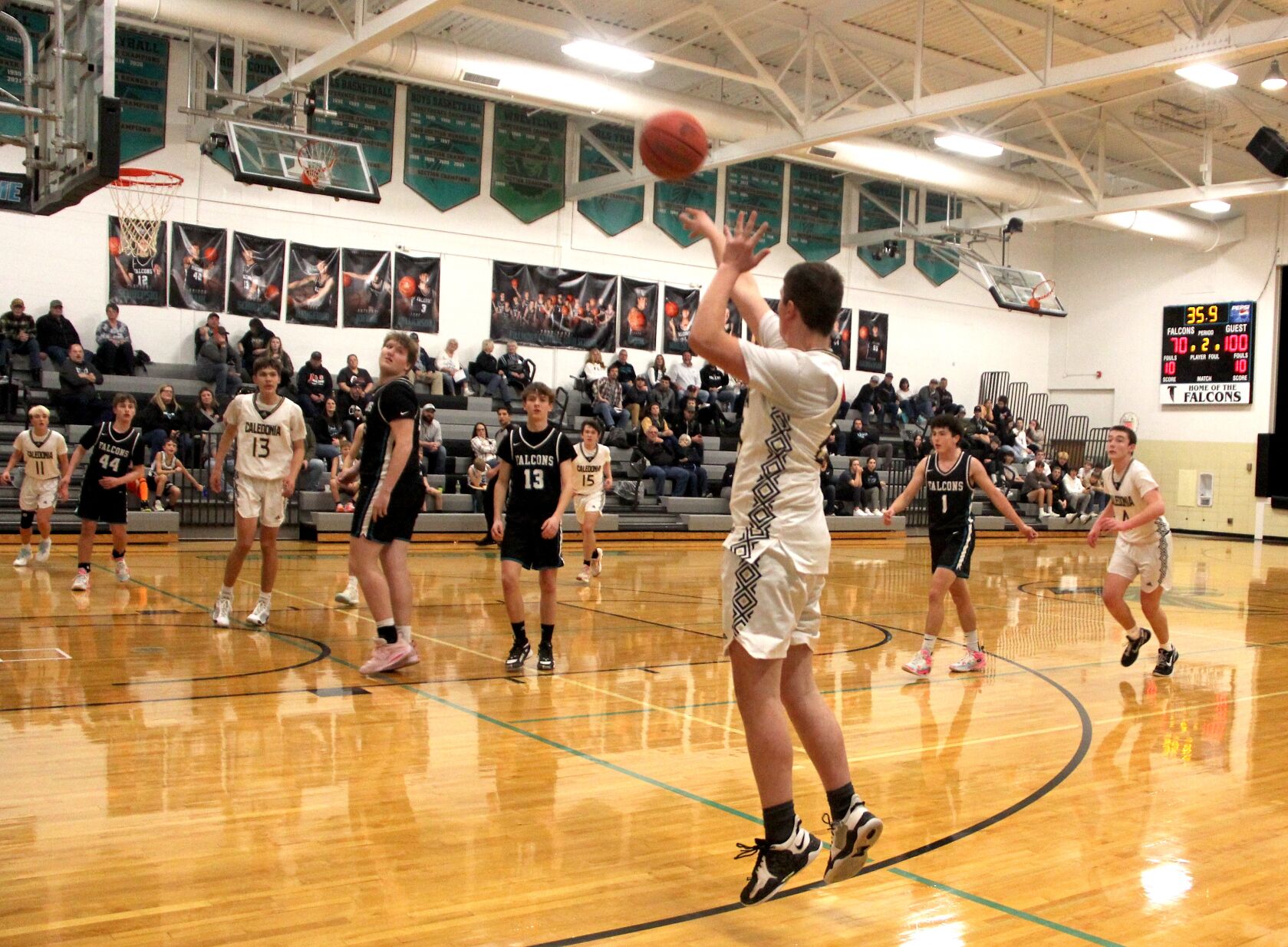 Caledonia Boys Basketball Team Triumphs with Impressive 100+ Point Victories