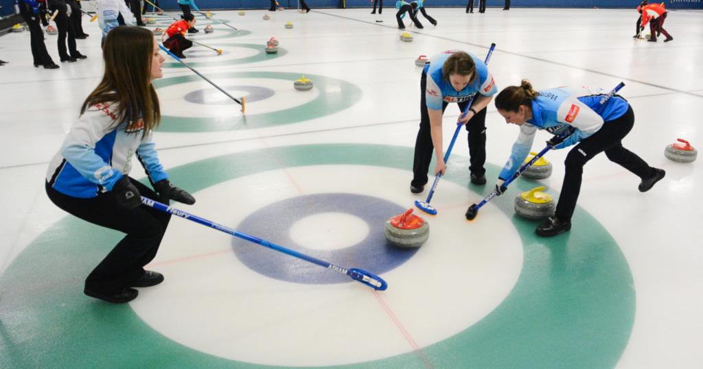 Photos: World curling teams compete at U.S. Olympic training site in ...