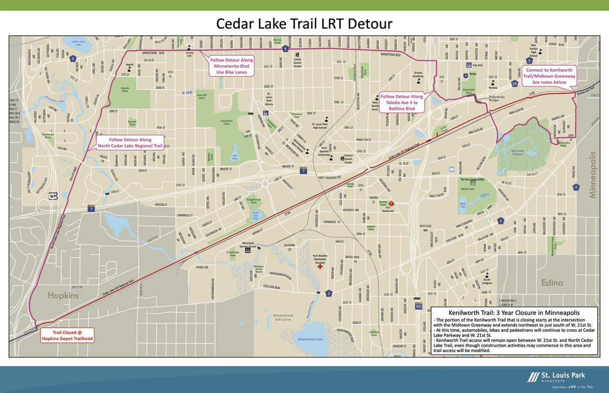 Multi-year bike trail closures in Hopkins, St. Louis Park and Minneapolis scheduled due to ...