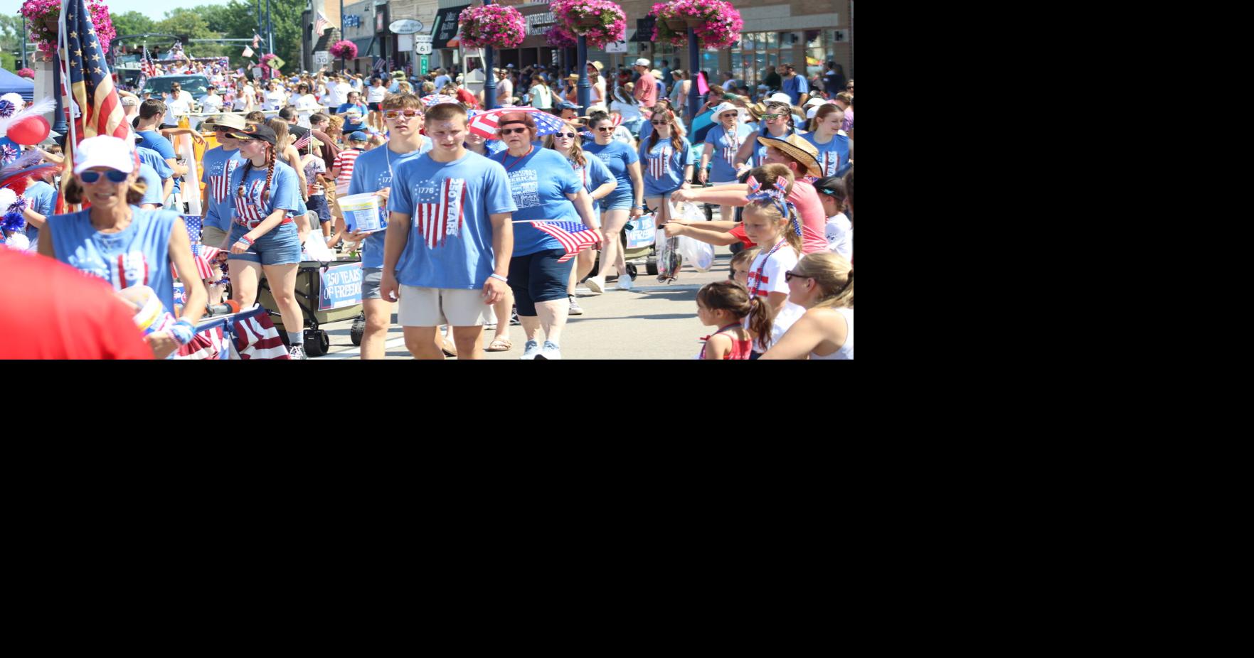 Parading around Forest Lake for America’s 250th