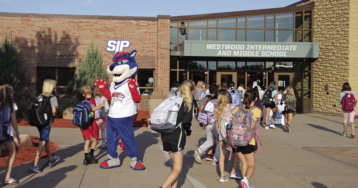 Westwood Intermediate and Middle School students celebrate the first