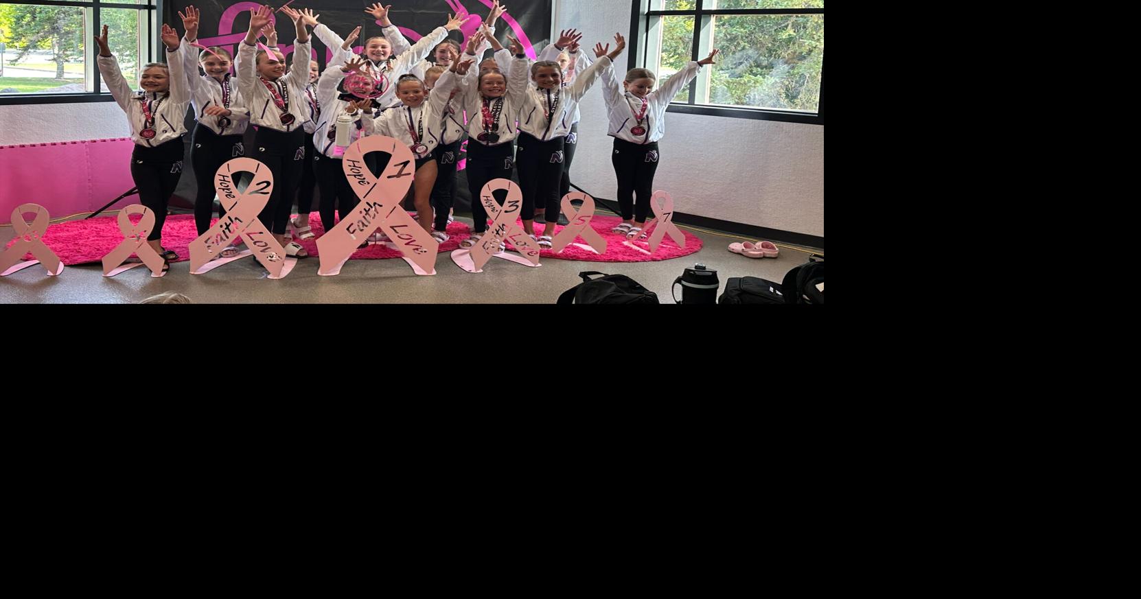 North Shore gymnasts shine at Pink the Rink