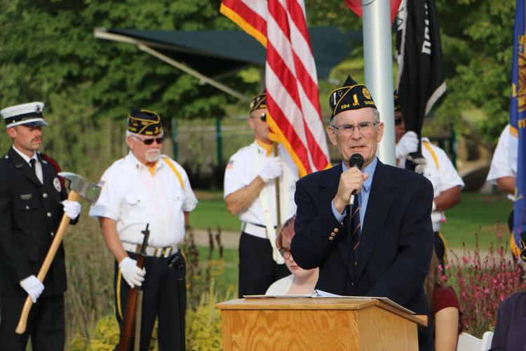 Eagan American Legion Commander Wayne Beierman speaks on volunteerism