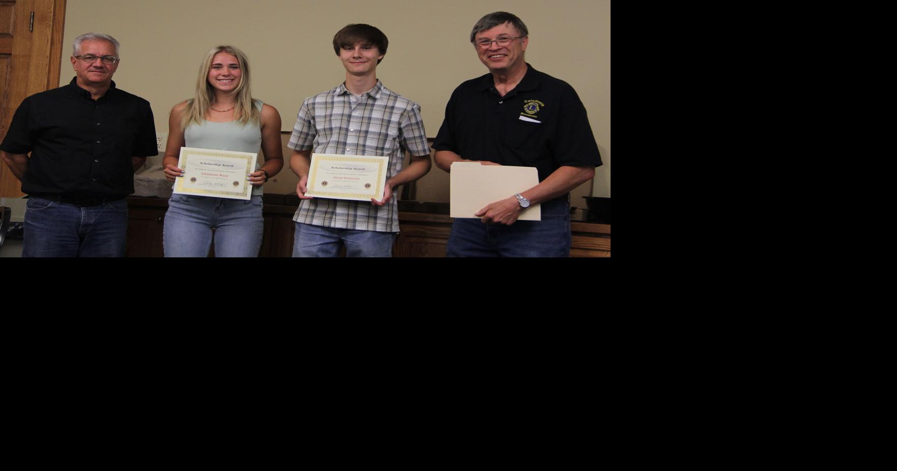 Caledonia Lions Club awards scholarships Community