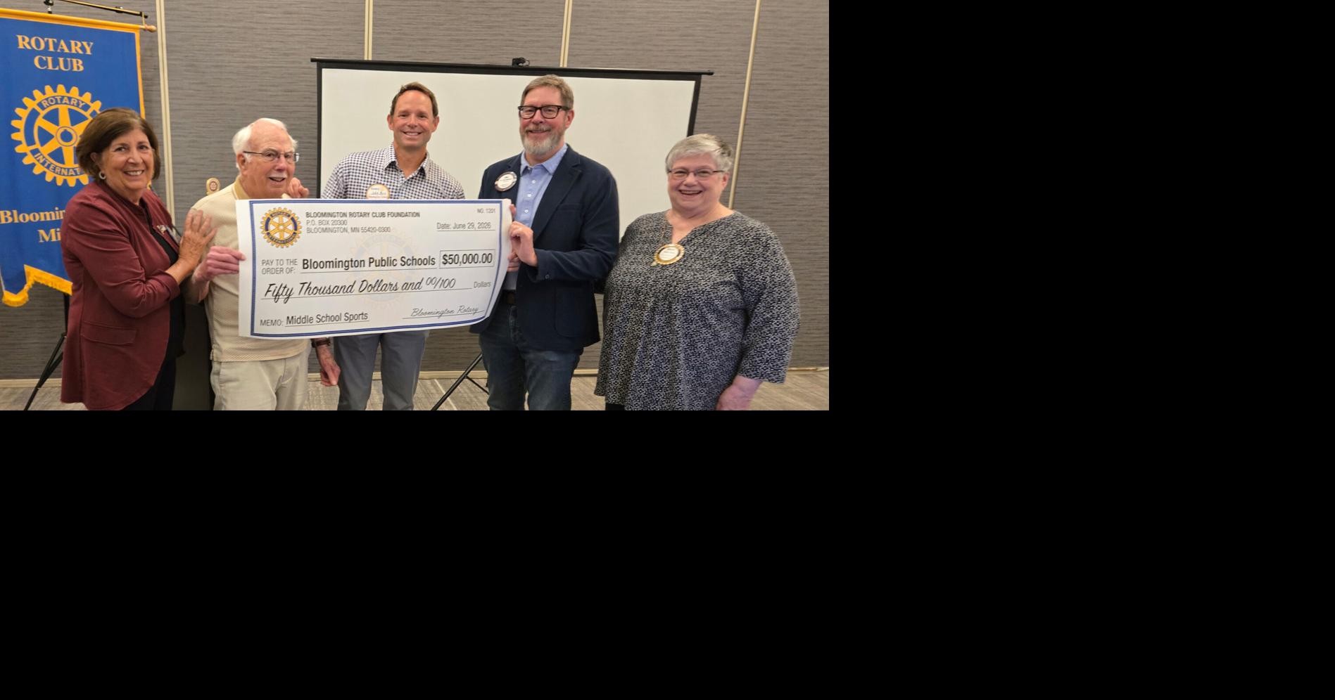 Bloomington Rotary, schools partner for middle school sports