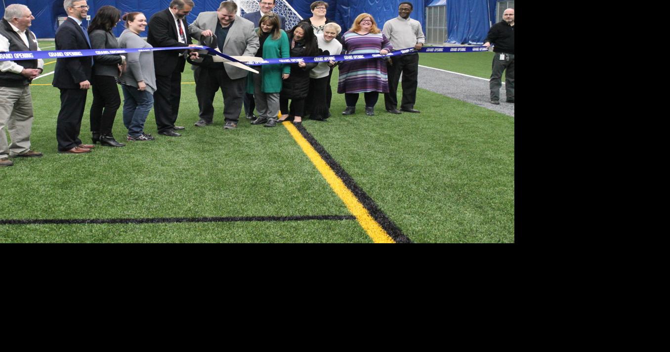 Cutting the ribbon at Park Center’s new sports dome | Brooklyn Center ...