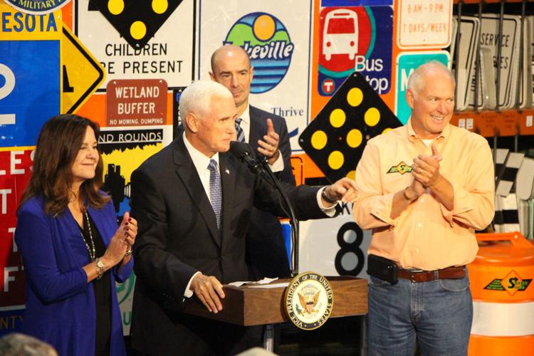 Safety Signs recognized for its progress by vice president Lakeville