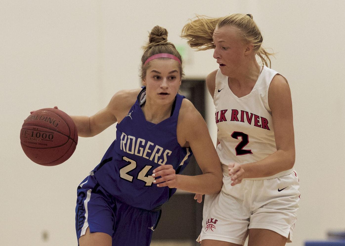 Rogers girls host Elk River in basketball battle