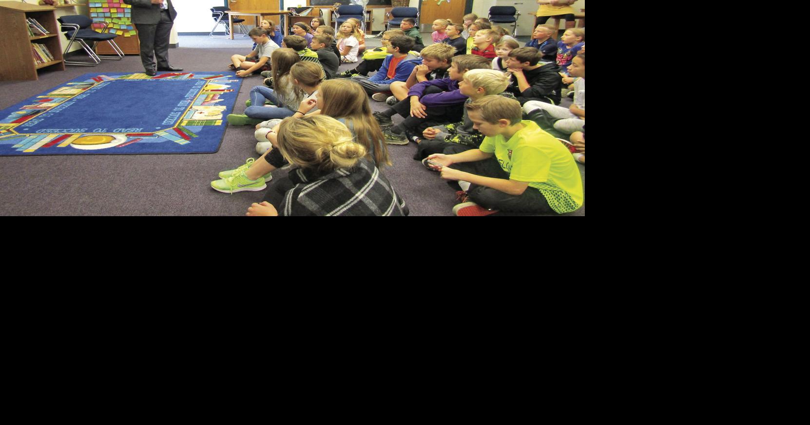 Massey visits Scandia Elementary