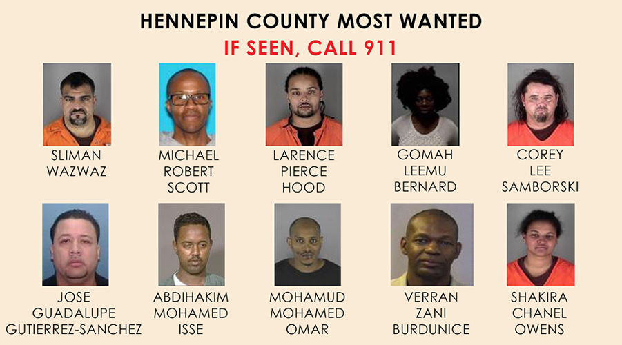 Hennepin County warrant sweep planned Wednesday, Dec. 7 Public Safety