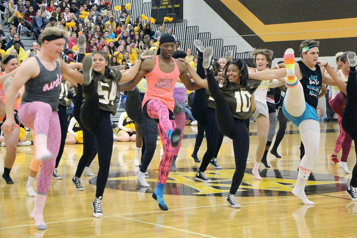 Scenes from Apple Valley High School's pepfest Apple