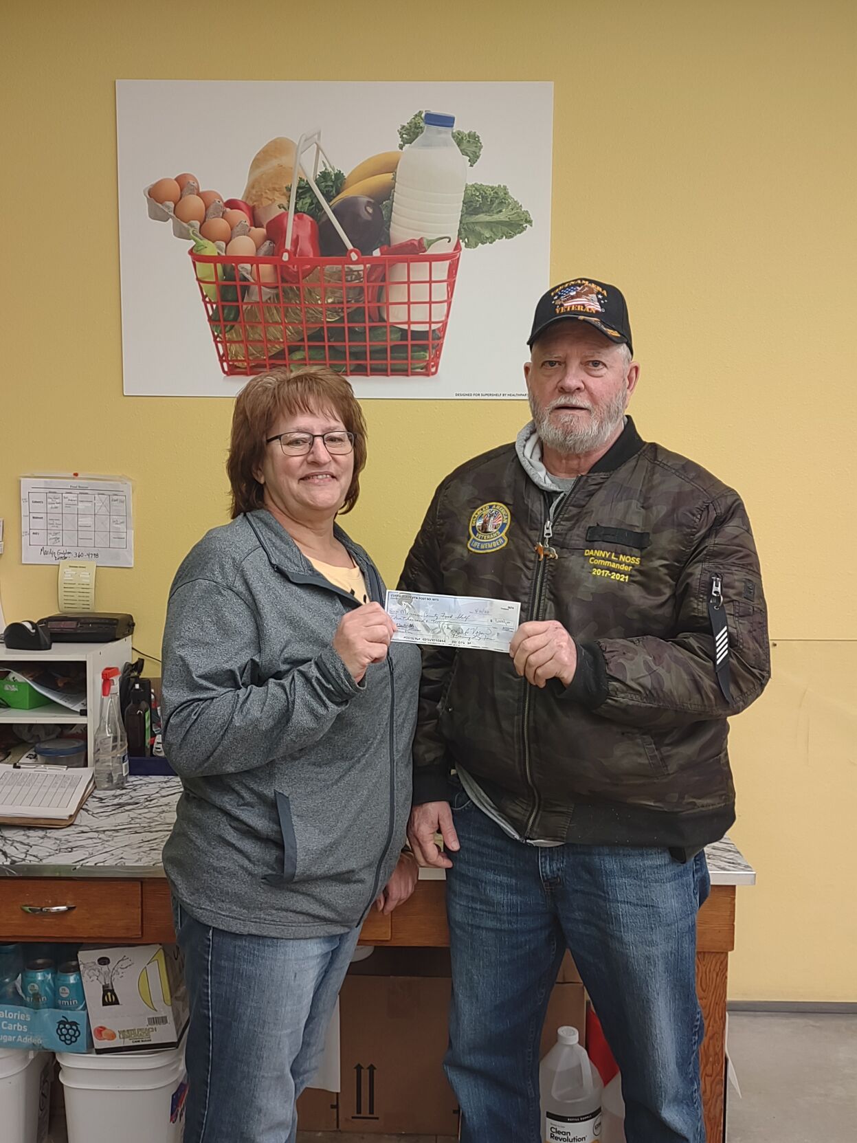 Randall VFW donates 3,000 to Morrison County, Motley food shelves