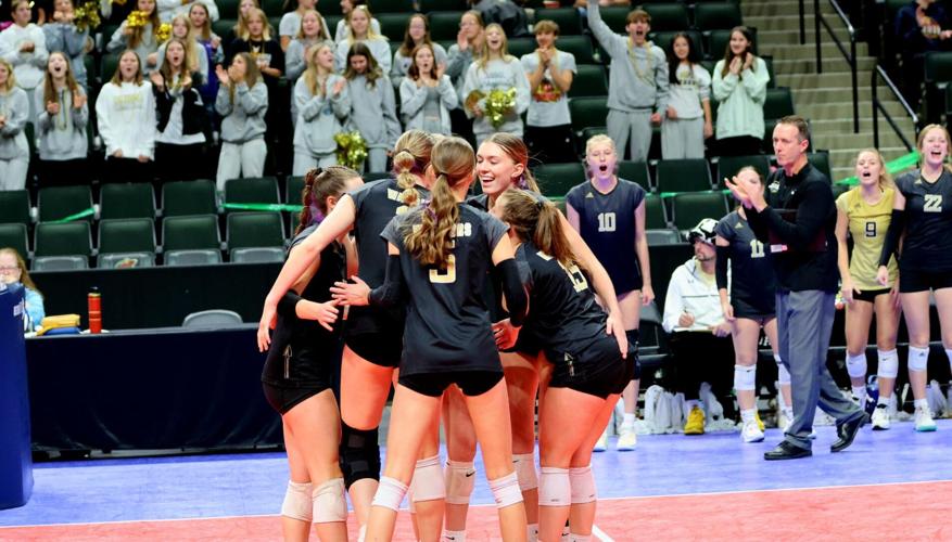 Caledonia volleyball takes 1st state contest in 3 sets and heads to