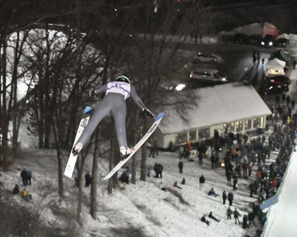 Jumpers, crowd make the most of the cold at Bloomington ski jump