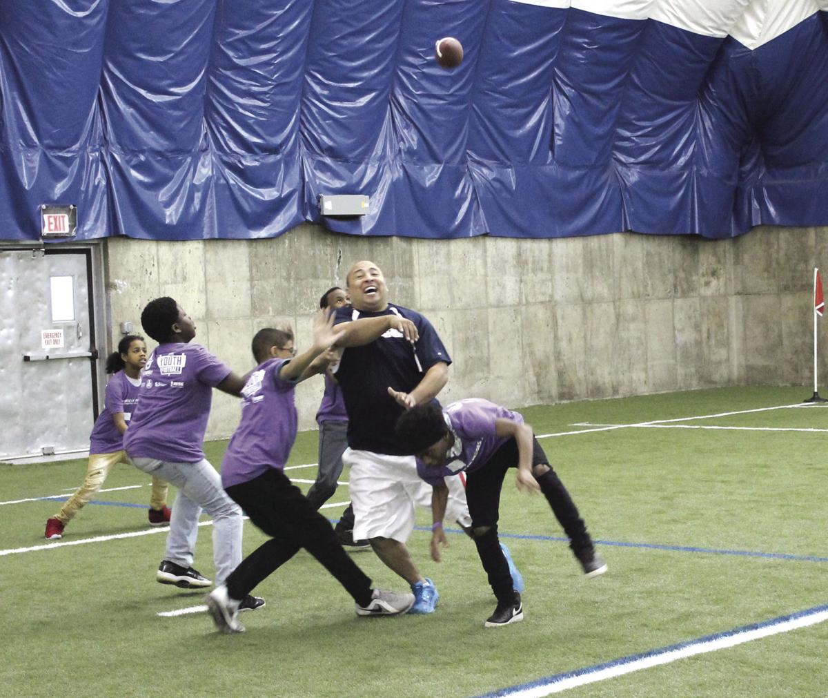 Brooklyn Park Police Local Youth And Pro Football Players Come