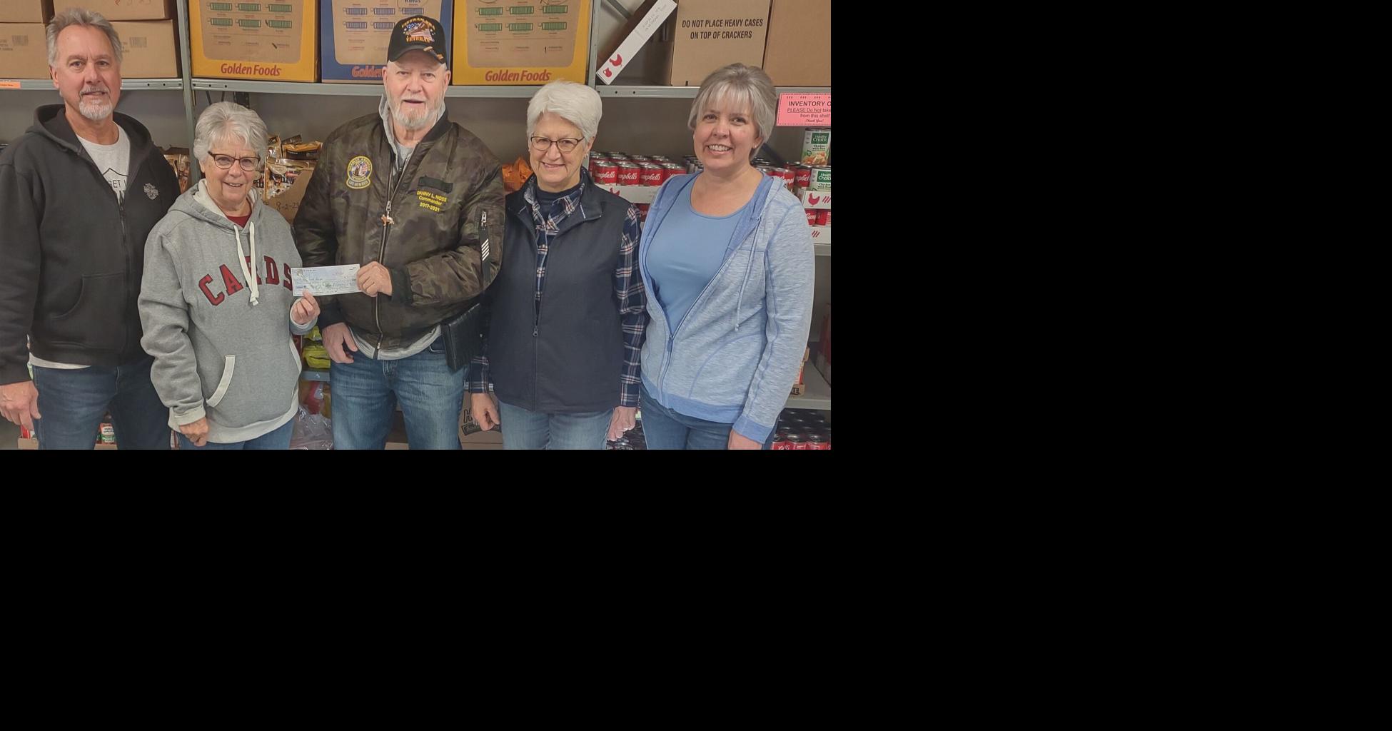 Randall VFW donates 3,000 to Morrison County, Motley food shelves
