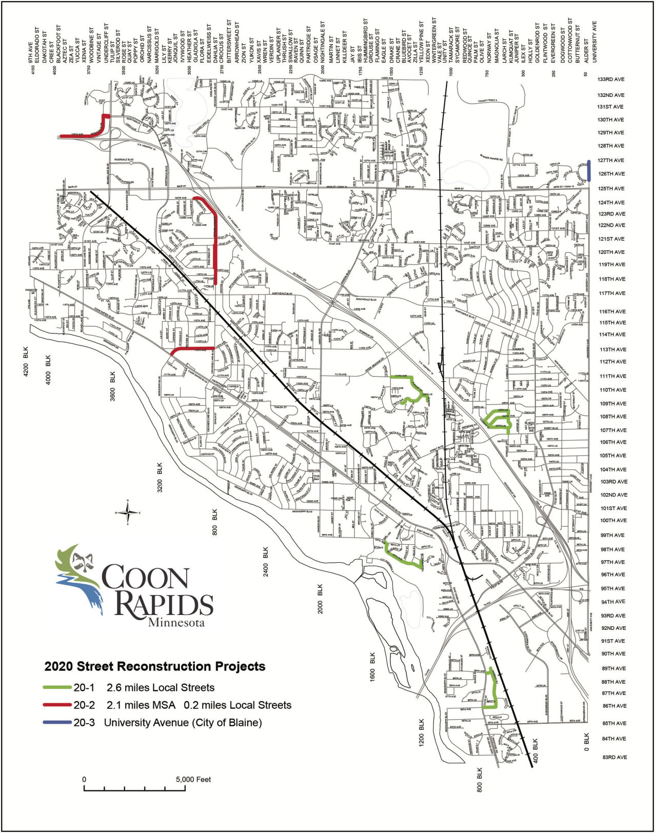 Coon Rapids council awards street reconstruction contracts Coon