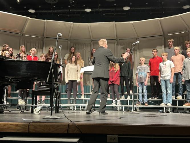 Caledonia Middle/High School students serenade the community Local