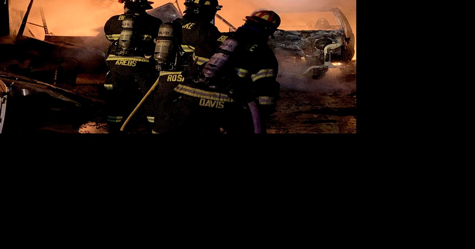 Garage Fire in Big Lake Township Big Lake