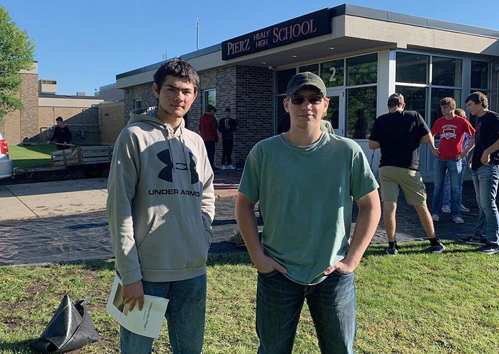 Students take the lead on landscaping project at Pierz High School