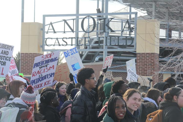 Anoka High School students hold walkout to protest ICE | Anoka ...