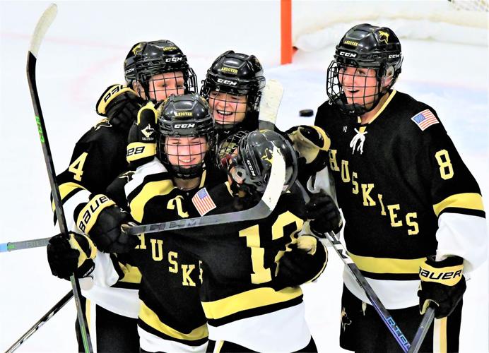 SP GAME WINNER FOR HUSKIES AT MINNETONKA - LEFT TO RIGHT 4, 11 (SCORER), 15, 12 AND 8.jpg