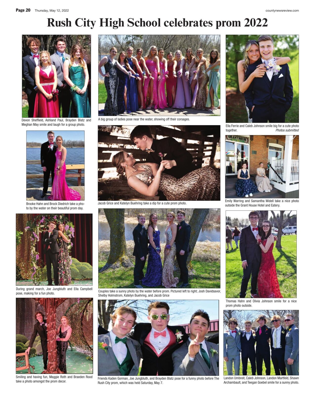 Rush City Prom Photos County News Review