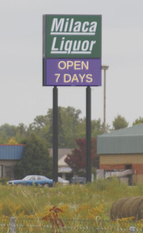 Second sign showing messages
