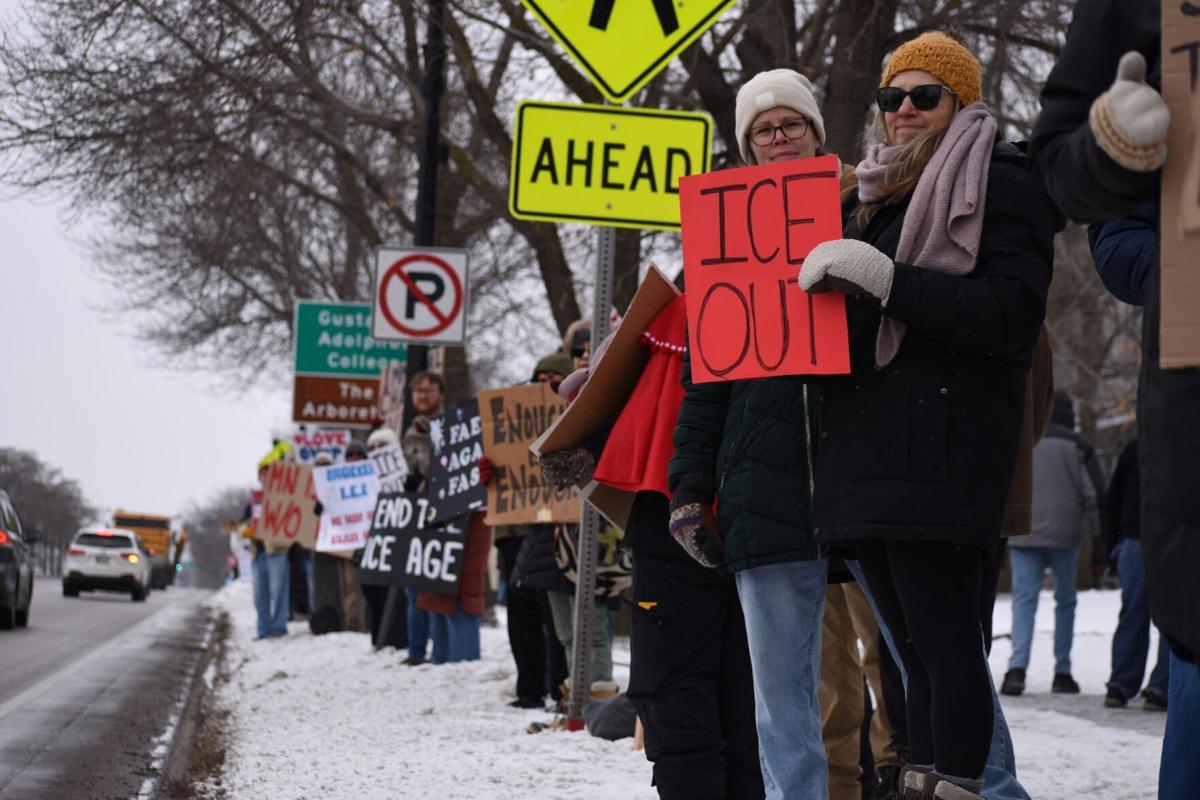Protest erupts in St. Peter over death of Minneapolis woman shot by ICE ...