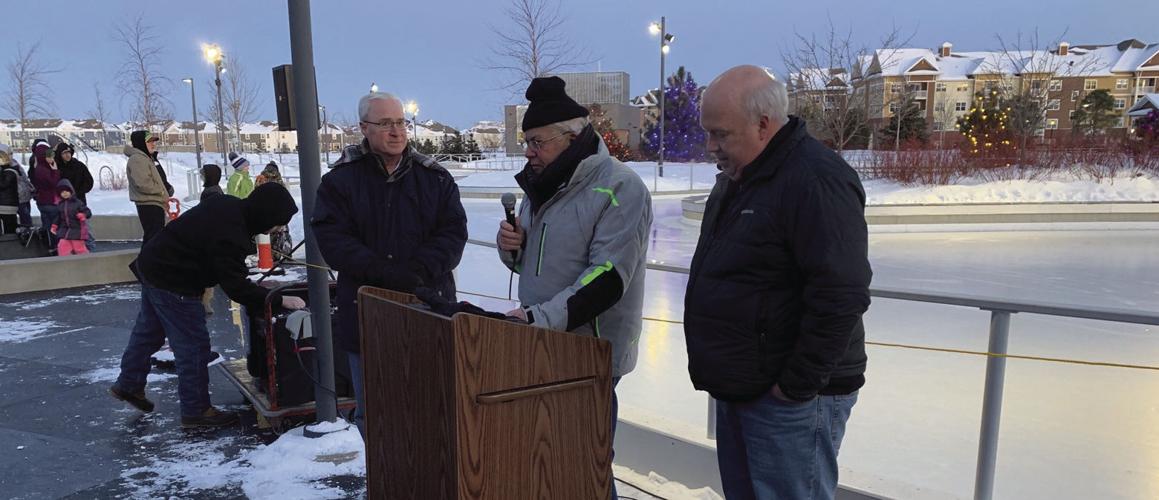 Tree lighting dedication success at Central Park Ice Skating Loop