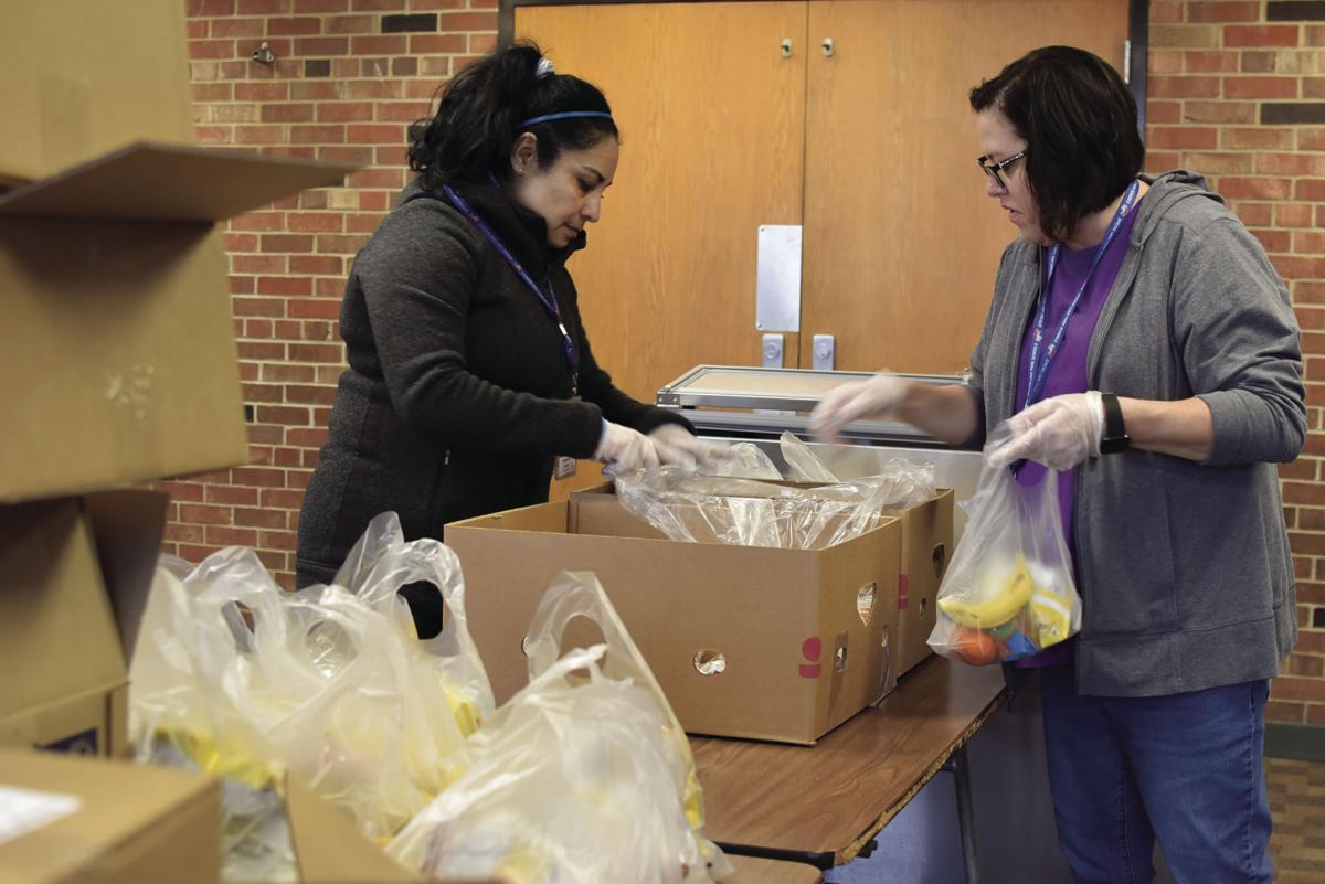 Spring Lake Park School District packs, delivers meals to students