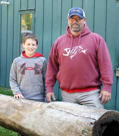 A century-old log finds it way home to Linden Hill