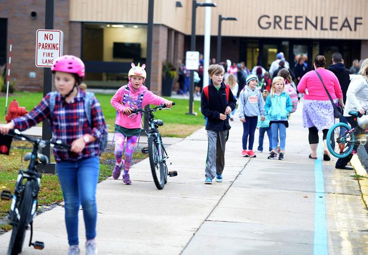 Greenleaf celebrates walk, bike to school day Free