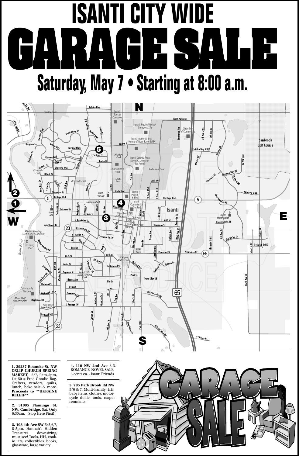 Isanti Garage Sale County News Review