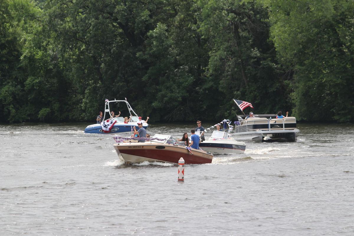 Patriotism on parade on Lake Orono Elk River