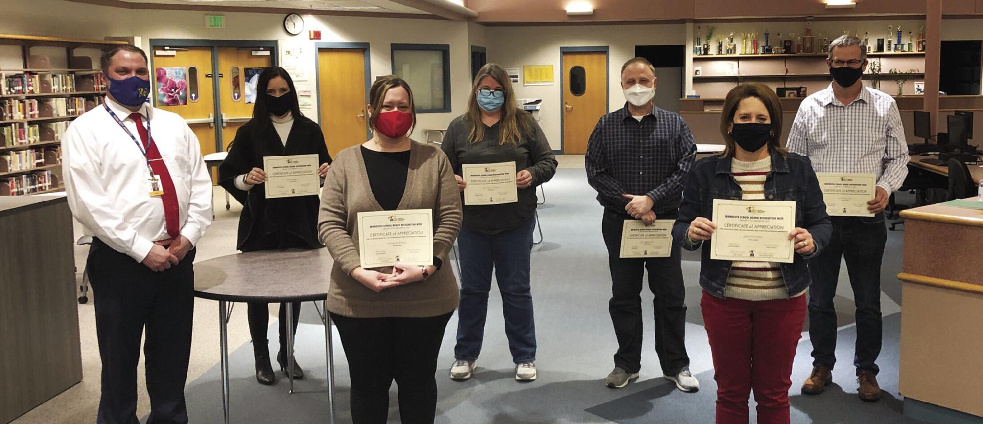 Rush City School Board members honored for hard work Local News