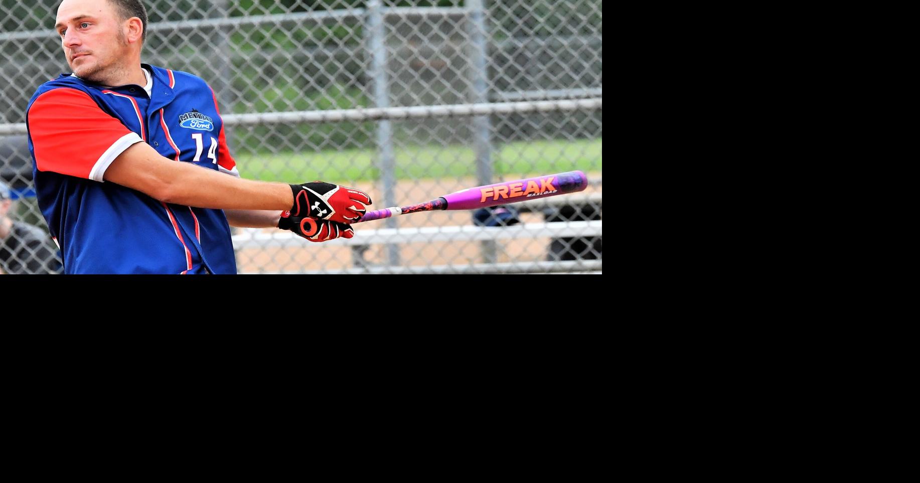 35 & Over softball players run out their home runs Sports