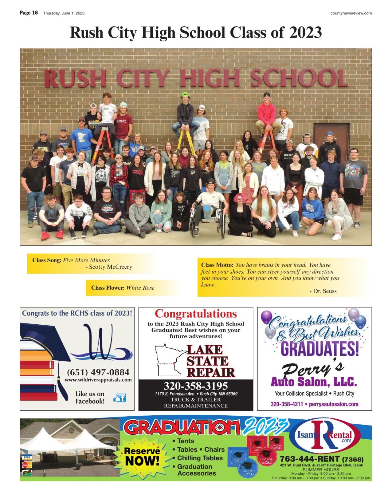 Rush City High School Graduation 2023 Local News