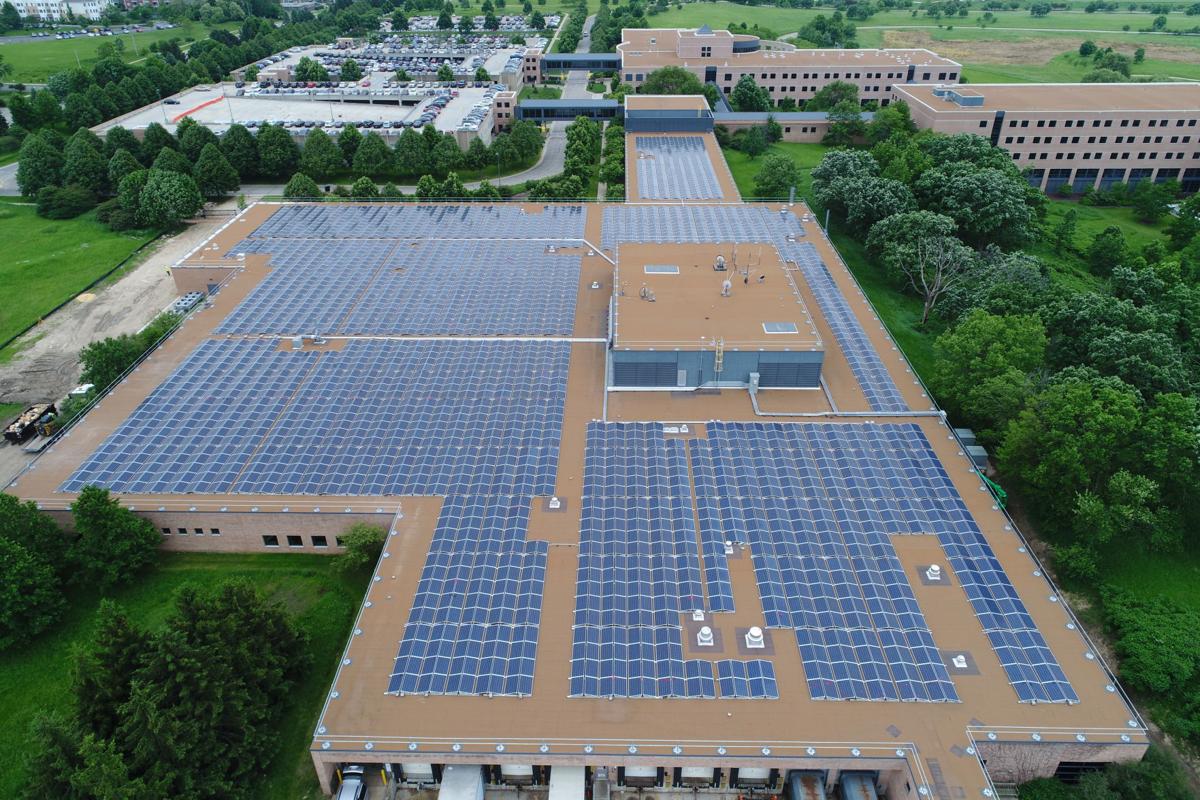 Largest rooftop solar array in state almost finished at