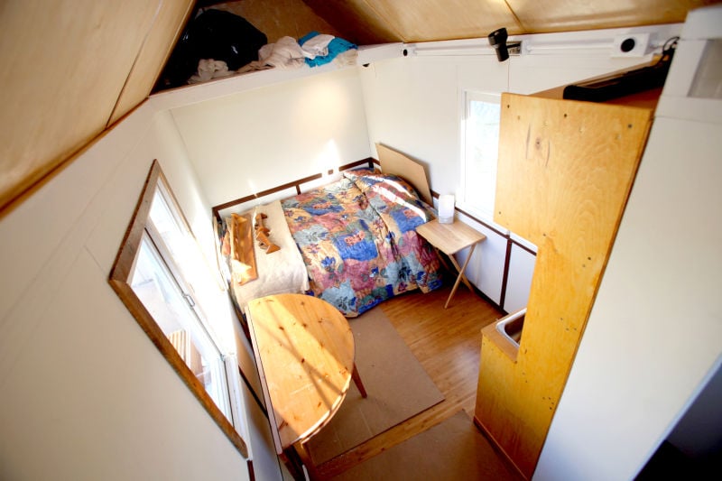 Photos: A Glimpse Inside First Completed Tiny Home For Homeless | Local ...