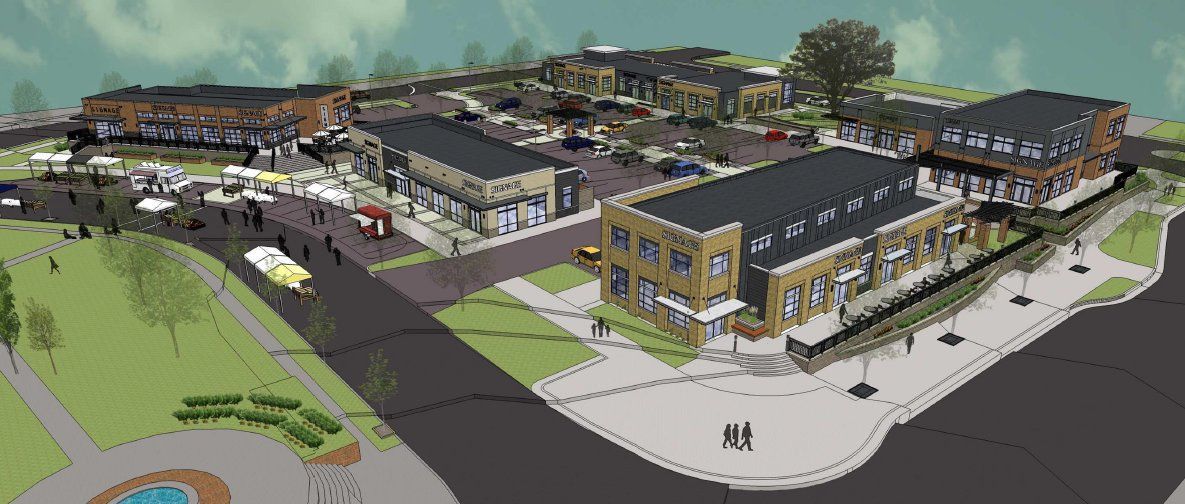 Developer's proposed changes to Grandview Commons retail block called
