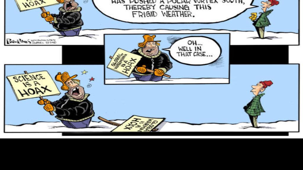 Hands on Wisconsin Cold weather obviously proves global warming is a