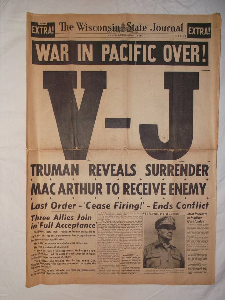 Extra! Extra! War in Pacific over!