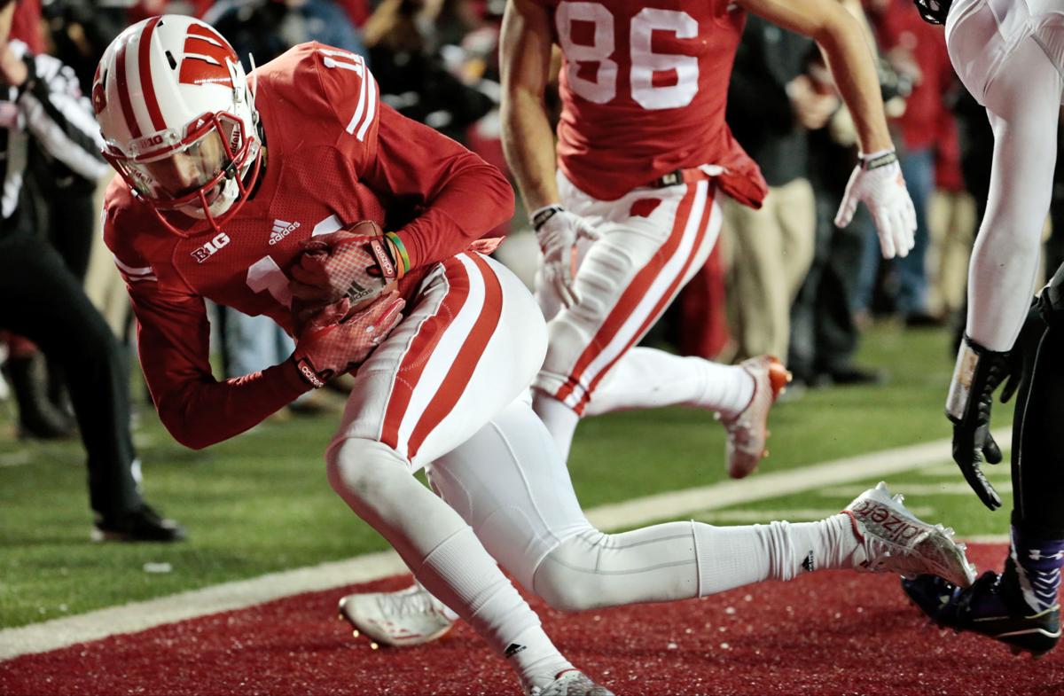 Jazz Peavy's non-touchdown against Northwestern, State Journal photo