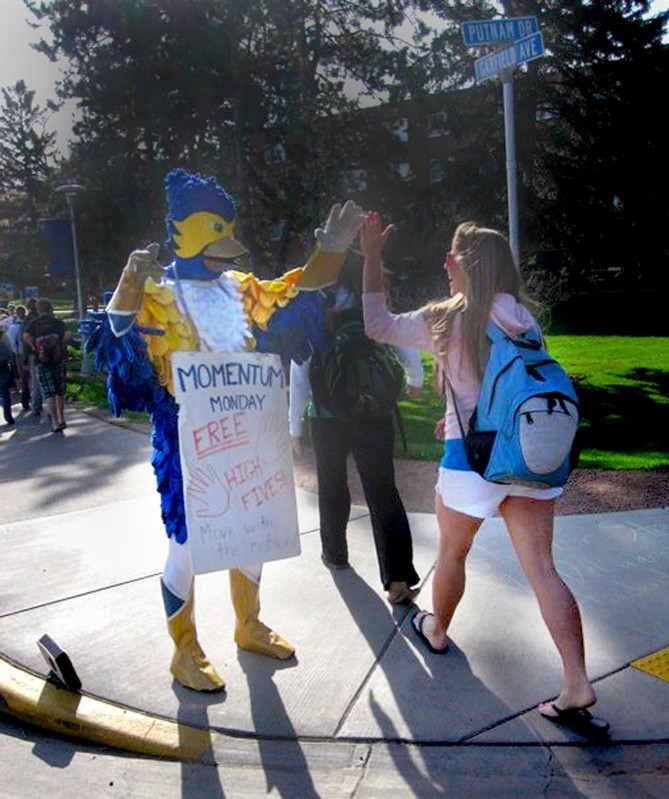 At UWEau Claire, the bird is the word Higher education host