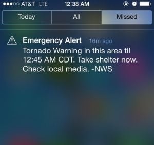 Cell phone alerts provide quick notice during storms : Wsj