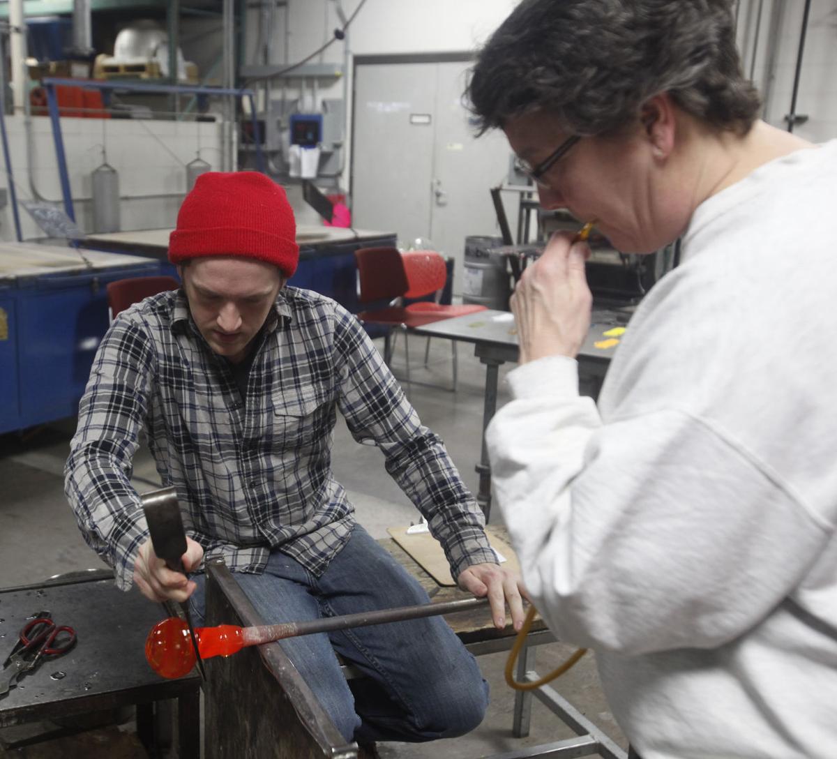 Photos UW Glass Lab hosts 'Blow Your Own Ornament' event Local News